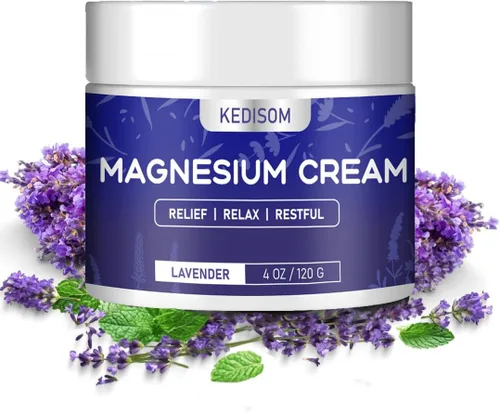 Crema de magnesio para dormir - Loción tópica natural de magnesio, calma - Mantequilla corporal nocturna para hidratación profunda - Seguro para