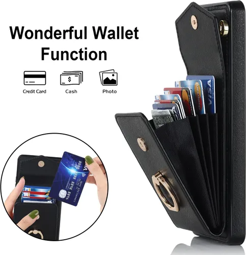 Miniatura 3 de Asuwish Funda de teléfono para Samsung Galaxy S20 FE 5G de 6.5 pulgadas con protector de pantalla de vidrio templado y anillo RFID tarjetero celular