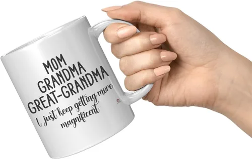 Miniatura 3 de ODDITEES Taza de café con texto en inglés "I Just Keep Getting More Magnificent" con texto en inglés "I Just Keep Getting More Magnificent