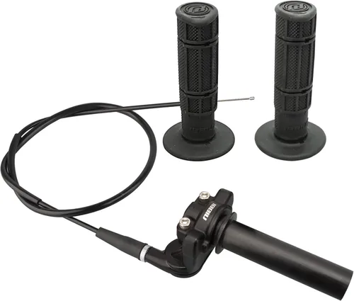 NIBBI Empuñadura de acelerador giratorio, empuñaduras para bicicleta de tierra con cable de acelerador y empuñadura de manillar para bicicleta pit
