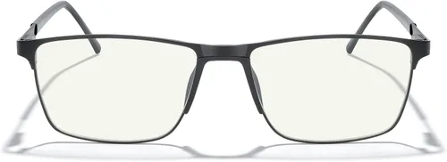 Miniatura 2 de MERRY'S Lentes de bloqueo de luz azul de moda, lentes de lectura, marco de metal, bisagra de resorte, lentes para hombres Negro-2.047 in