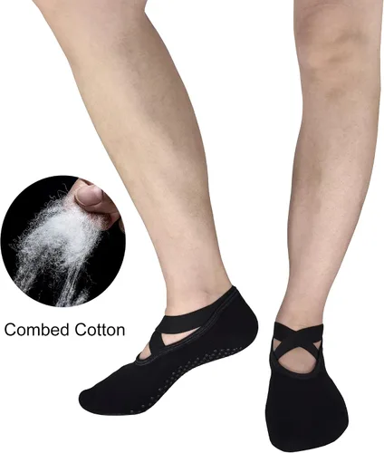 Miniatura 4 de Toes&Feet Calcetines acolchados acolchados antideslizantes para mujer, para yoga, pilates, ballet, barre piyo