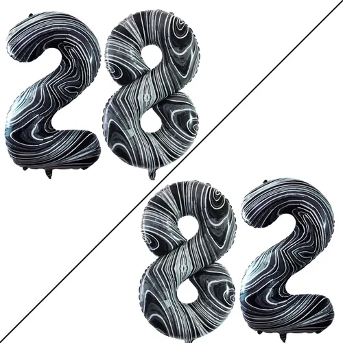 Miniatura 40 de Goer, conjunto de globos de papel aluminio para decoraciones de cumpleaños, globos de las letras de feliz cumpleaños y de números Oro