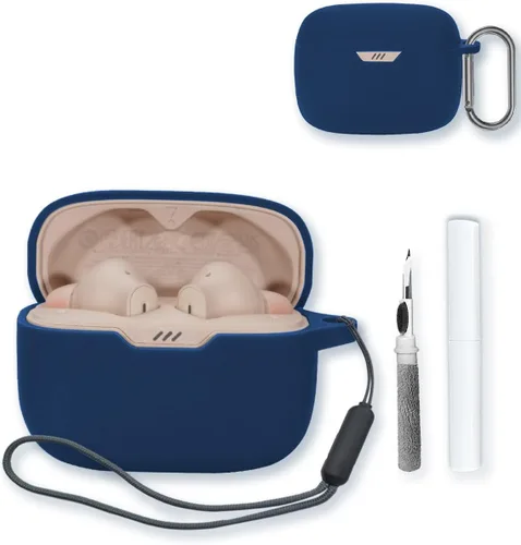 Miniatura 15 de Funda para JBL Tune 230NC TWS - Auriculares intrauditivos inalámbricos verdaderos, protección suave, funda de silicona con llavero, kit de limpieza