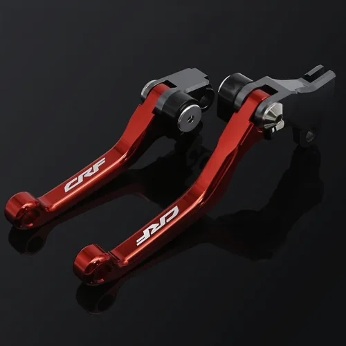 Palancas de embrague y freno pivotantes para Dirt Bike CRF125F CRF 125 F 125FB 2020 2021 2022 2023 2024 2025 CNC plegables en rojo