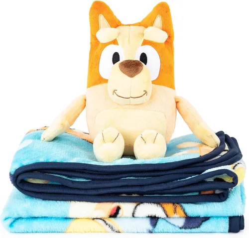 Miniatura 3 de Jay Franco Mini almohada de felpa para niños y juego de manta de viaje de 40 x 50 pulgadas, juego de manta de peluche para niños, súper suave, juego