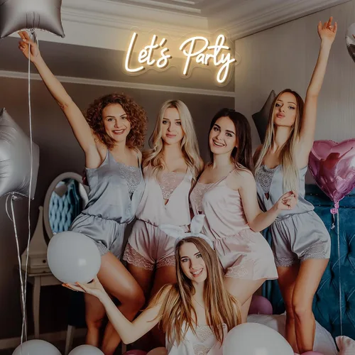 Miniatura 2 de Letreros de neón para telón de fondo, letrero de luz de neón para decoración de pared, letrero de neón LED HDJSIGN para cumpleaños, despedida
