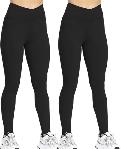 Miniatura 7 de VALANDY Leggings de cintura alta para mujer, elásticos, control de abdomen, entrenamiento, correr, yoga, pantalones, tallas regulares y grandes