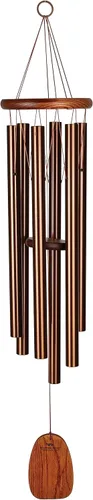 Miniatura 12 de Woodstock Chimes Neptune Campana de viento para exterior de 16 pulgadas, bronce pequeño, decoración al aire libre para patio, porche, jardín, regalo