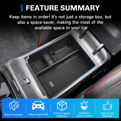 Miniatura 7 de SXCY Para Hyundai Tucson 2025 2026 [SE/SEL] Organizador de consola central para Hyundai Tucson 2025 2026 Accesorios para Hyundai Tucson 2025 2026