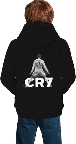 Miniatura 4 de LUJA DLING Ronaldo #7 Cr7 - Sudadera con capucha para adolescentes con bolsillo