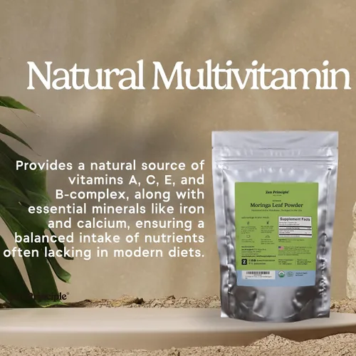Miniatura 7 de Zen Polvo de hoja de moringa con principio orgánico, certificado por USDA, 1 libra