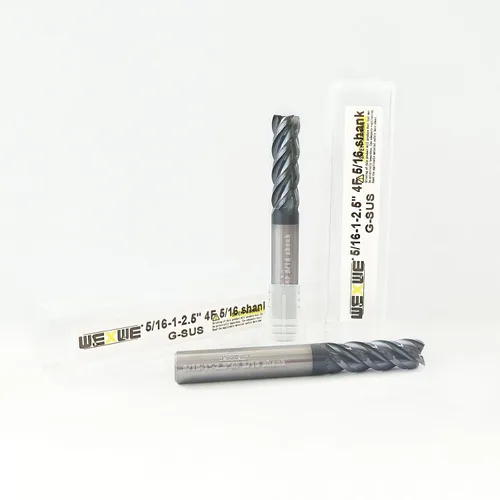 Miniatura 8 de Herramientas Serie G-SUS Carburo Cuadrado Fresa de Extremo, Recubrimiento MAH, Fresa de Extremo para Acero Inoxidable, Titanio, Inconel, Aleaciones