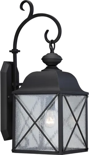 Miniatura 2 de Nuvo Lighting 60/5625 Wingate Post One Light Lantern 100 vatios A19 iluminación de porche y patio al aire libre con vidrio transparente sembrado
