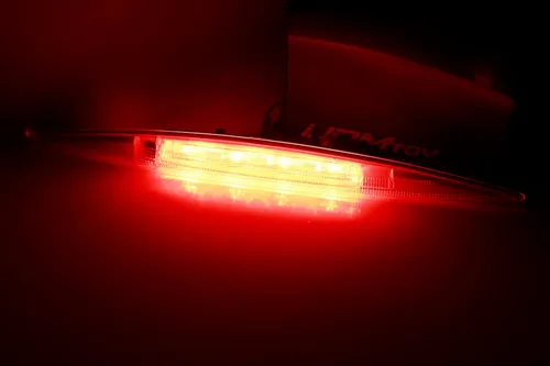 Miniatura 2 de iJDMTOY Lente blanca/clara completa LED de montaje alto Tercer freno/montaje de luz de parada compatible con Honda CR-V 2012-2016