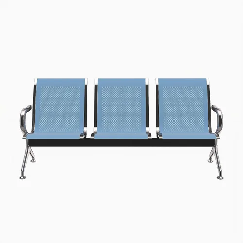 Miniatura 29 de Kinfant Silla de sala de espera de 2 asientos, sillas de recepción de invitados de oficina con respaldo ergonómico, banco de espera de aeropuerto