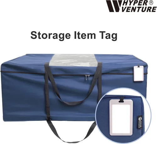 Miniatura 6 de HYPER VENTURE Bolsa de almacenamiento plegable para colchón, funda de transporte duradera para colchones dobles de hasta 6 pulgadas, color azul Azul