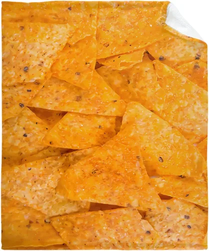 Miniatura 8 de Manta de Chips de Nachos para Otoño Invierno Primavera Todas las Estaciones Cálida Mullida 50x40 pulgadas para Pequeños Microfelpa Ligera Térmica