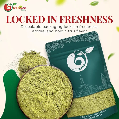 Miniatura 5 de NY Spice Shop Makrut Hojas de lima – 1 onza de hojas de lima kaffir frescas – Hojas de lima tailandesas – Hoja de lima Kaffir – Condimento de lima