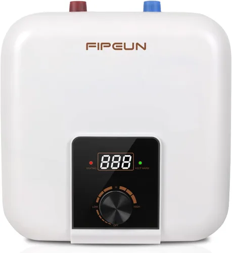 Miniatura 8 de Calentador de agua caliente eléctrico 110/120V pequeño y compacto de 2.5-3.0 galones, para RV, 1440-1500W, para cocina, debajo del fregadero, sobre