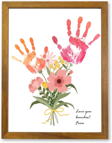 Miniatura 10 de TwoDays Kit de manualidades con estampado de ramo de flores, regalos únicos para mamá de hija o hijo para el día de la madre, cumpleaños, Navidad