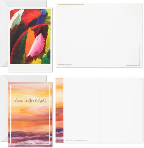 Miniatura 3 de Hallmark Paquete de 4 tarjetas en blanco, tarjetas para todas las ocasiones (buen día)