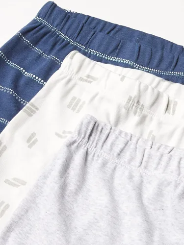 Miniatura 3 de HonestBaby Paquete de 3 pantalones harén de algodón orgánico con pies para bebé