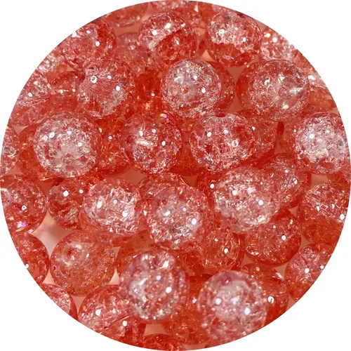Miniatura 7 de 100 cuentas de cristal agrietado redondas de 0.315 pulgadas (0.315 in), cuentas espaciadoras para hacer joyas, collares, pulseras, aretes, Mezcla