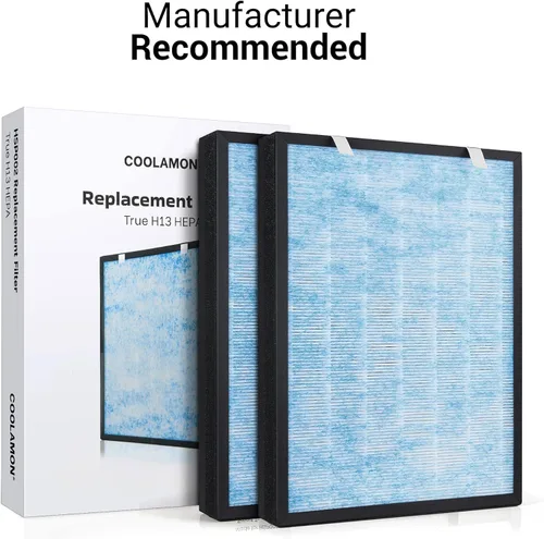 Miniatura 6 de HSP002 - Filtro de aire HEPA de repuesto compatible con purificador de aire HATHASPACE 2.0 (H13 True HEPA), paquete de 2