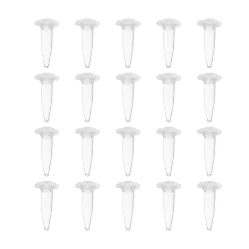 Othmro Tubos de ensayo de centrífuga cónica de 0.0 fl oz con tapa a presión, 1000 piezas, contenedor de prueba de laboratorio, tubo de ensayo de