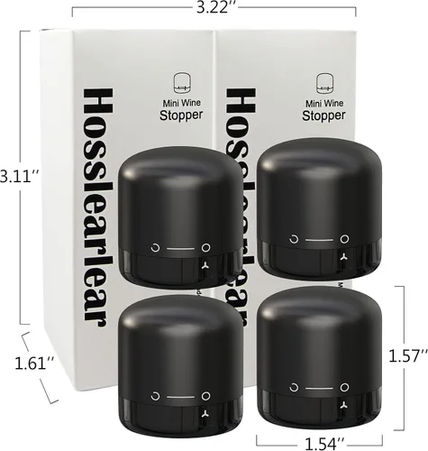 Miniatura 6 de Hosslearlear Tapones de vino para botellas de vino, corchos reutilizables de silicona, lindos accesorios para vino, juego de 4