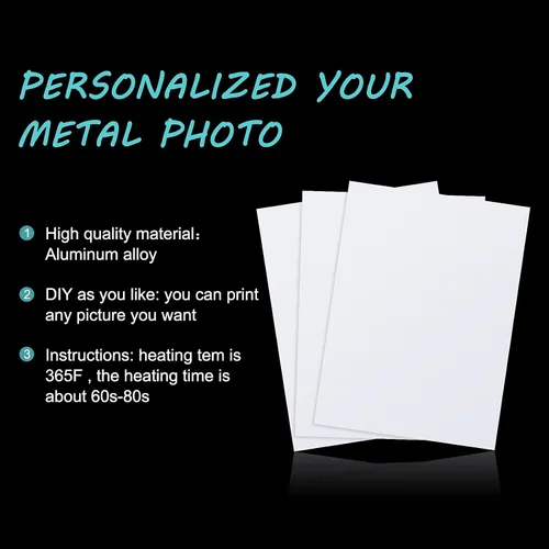 Miniatura 7 de Hotop 8 letreros de aluminio para sublimación, tablero de fotos en blanco, panel de fotos de sublimación, placa de aluminio para boda, impresión