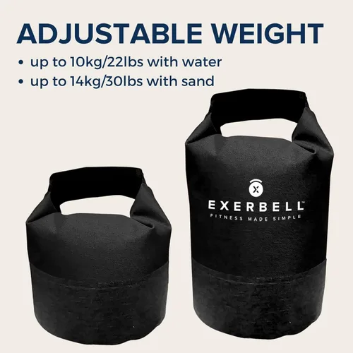 Miniatura 4 de Pesa rusa plegable y ajustable de 4.4 a 30.9 lbs (2-14 kg) - pesa rusa de agua y saco de arena - Entrenamiento versátil con saco de arena y bolsa
