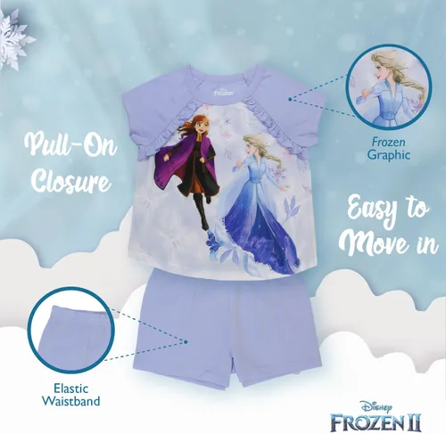 Miniatura 5 de Disney Conjunto de pijama de 3 piezas de Minnie Mouse de Descendientes de Frozen para niña