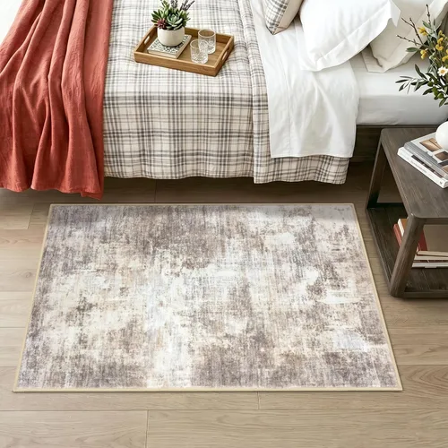 Miniatura 315 de IOHOUZE Alfombra abstracta lavable de 3 x 12 pies para pasillos, antideslizante para cocina, camino de entrada de lana sintética para interiores