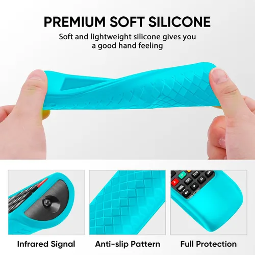 Miniatura 5 de Funda para control remoto Samsung TV, funda para control remoto Samsung para Smart TV, funda de silicona de repuesto universal con cordón que brilla