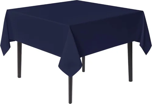 Miniatura 18 de Sancua Manteles cuadrados pequeños de 36x36 pulgadas - Mantel beige para mesas cuadradas o redondas, mantel de poliéster lavable para mesas