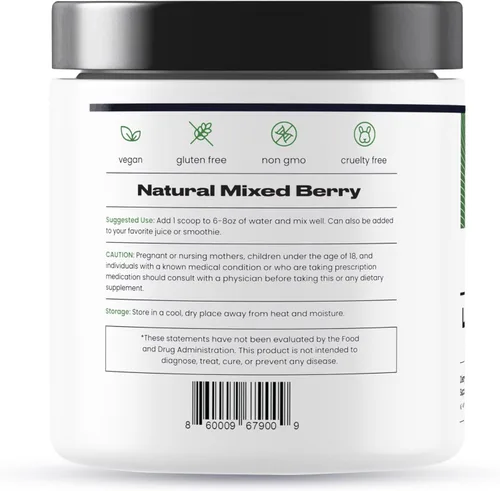 Miniatura 7 de Nature's Pure Blend Super Greens Powder - Suplementos en polvo orgánicos de superalimentos verdes para jugo y batido verde - Probiótico - Mezcla