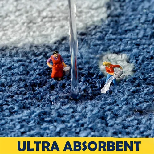 Miniatura 4 de Lindas alfombras de baño, antideslizantes, de microfibra extrasuave, lavables, absorbentes de agua, para niños, juego de alfombras para baño
