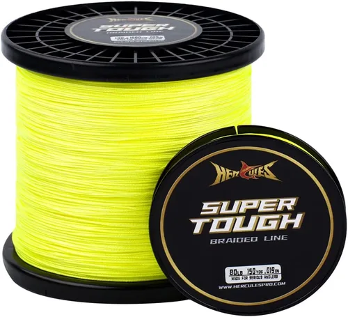 Miniatura 10 de HERCULES Línea de pesca trenzada súper resistente 4 hebras / 8 hebras, líneas trenzadas de 4 libras - 160 libras, 150/300/500/1000 yardas para agua