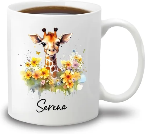 Miniatura 10 de Taza de café de bisonte personalizada de 11 onzas y 15 onzas, taza de té blanca de bisonte bebé, regalos para niñas, niños, niñas, niños, mejores