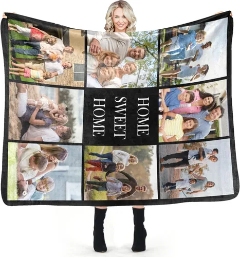 Miniatura 18 de Mantas personalizadas con foto, manta de fotos personalizada, mantas personalizadas con imagen, regalos personalizados para mujeres, hombres