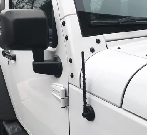 Miniatura 6 de Antena (23 centímetros) para 2007-2025 Jeep Wrangler JK JL JKU JLU Gladiator JT, accesorios Jeep Wrangler Gladiator, antena corta de reemplazo