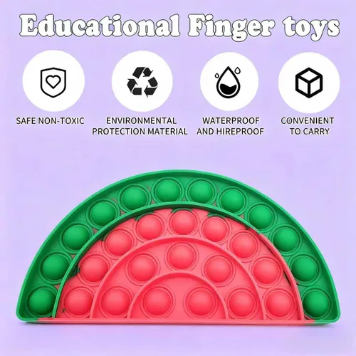 Miniatura 4 de QETRABONE - Juguete sensorial de explotar burbujas para aliviar estrés, juguete antiestrés para adultos, juguetes de silicona para ansiedad