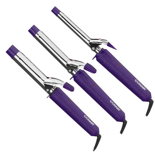 Set de 3 rizadores de pelo Conair, 1/2, 3/4 y 1 pulgada