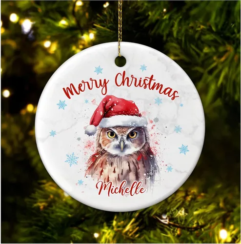 Miniatura 22 de Hyturtle Adorno de Navidad personalizado para amantes de las llamas, adorno de cerámica con nombre personalizado de llama, regalos lindos