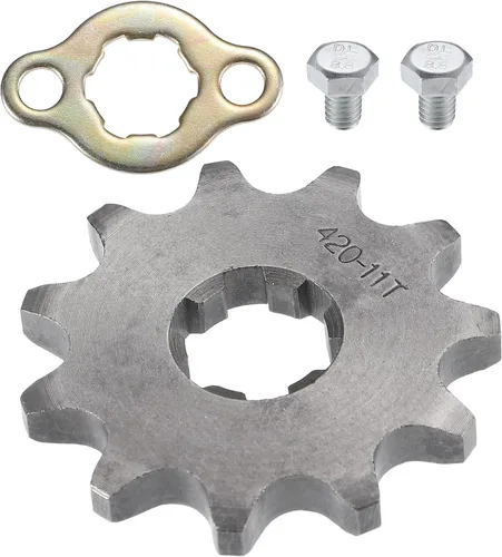 X AUTOHAUX 1 juego de 420 estilos 11 dientes 0.669 in ID motocicleta piñón delantero motor apto para motocicleta 50cc 70cc 110cc 125cc motocicleta