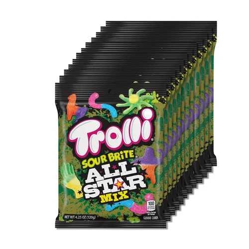 Trolli Gummi Creations - Caramelo de gomitas ácidos, 4.25 onzas (paquete de 12)