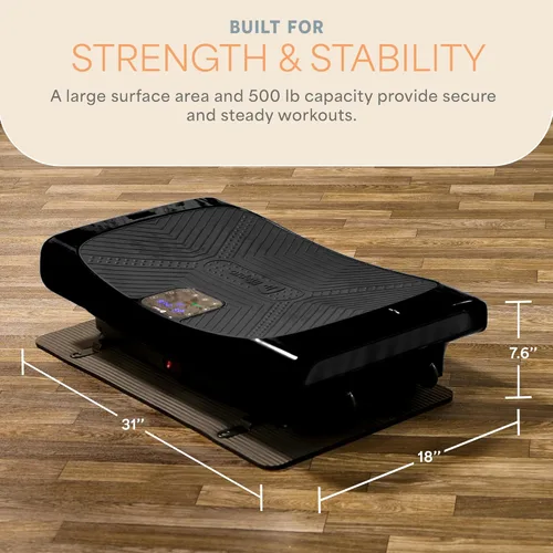 Miniatura 6 de Lifepro 4D Vibration Plate Exercise Machine — Triple Motor, 7 Presets, 60 Speeds Rumblex Plus/Pro Vibrating Platform with Wrist Remote — Whole Body