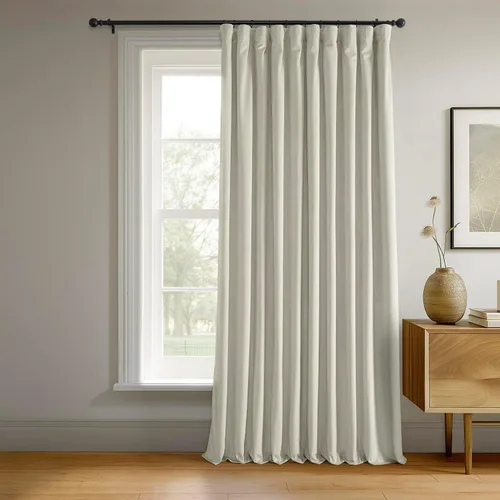 Miniatura 38 de HPD Half Price Drapes Cortinas Opacas Térmicas de Terciopelo Signature para Sala de Estar de 63 Pulgadas de Largo (1 Panel) con Bolsillo para Barra